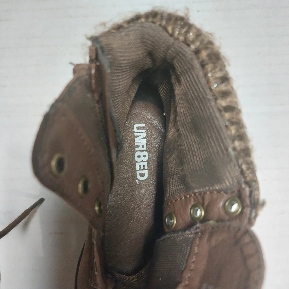 UNR8ED Toddler Rebecca Brown Boots Girls Size 6